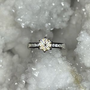 Champagne Moissanite Diamond Ring